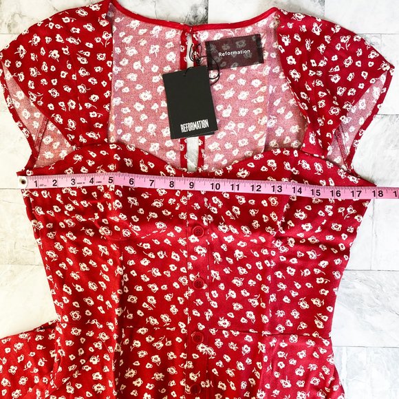 New REFORMATION Cheri Mini dress - Picture 9 of 9